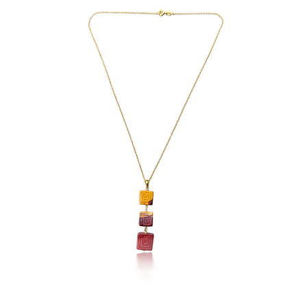 Protection Pendant with Mookaite and Gold
