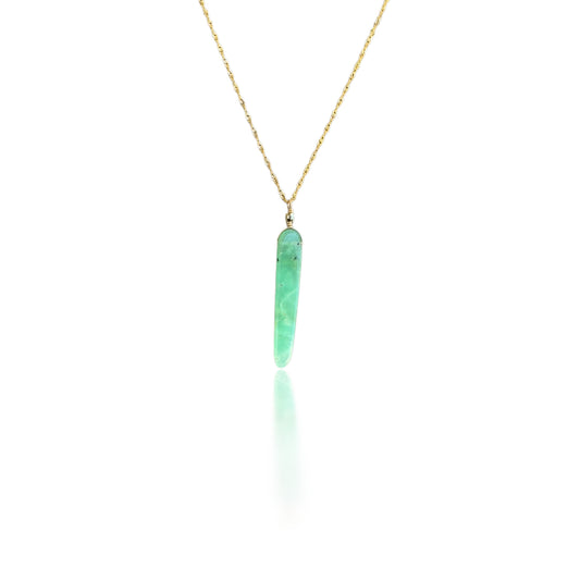 Renewal Pendant with Chrysoprase