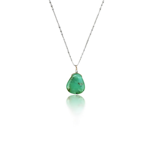 Renewal Pendant with Chrysoprase