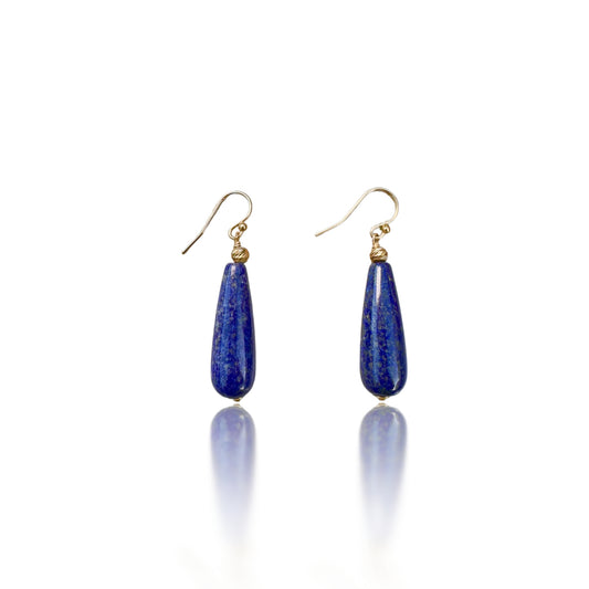 Self‑awareness Earrings with Lapis Briolette