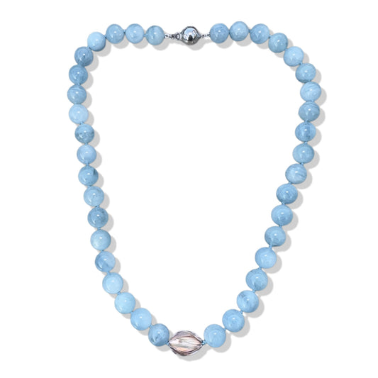 Tranquillity Necklace with Aquamarine
