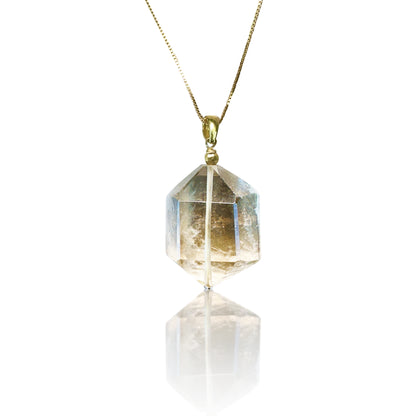 Grounding Pendant – Smoky Quartz & Yellow Gold
