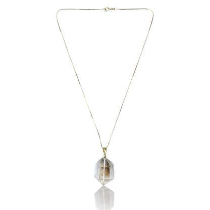 Grounding Pendant – Smoky Quartz & Yellow Gold