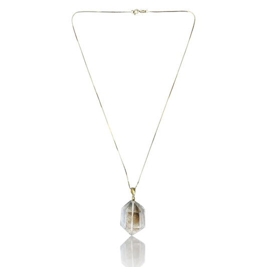 Grounding Pendant – Smoky Quartz & Yellow Gold